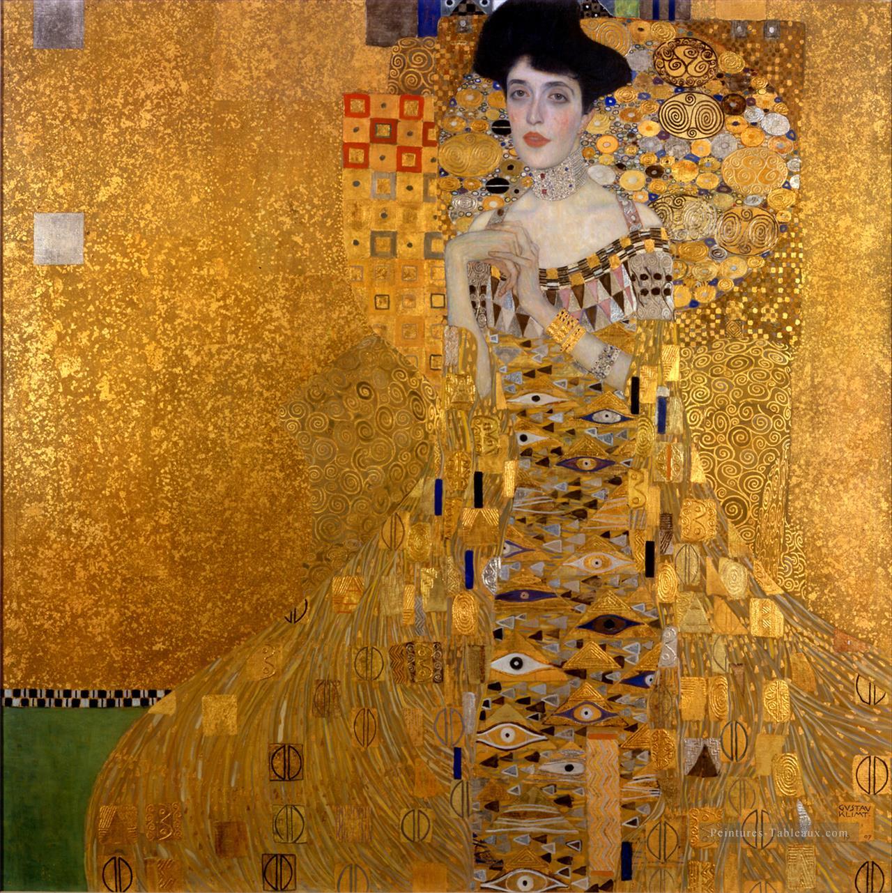Gustav Klimt Portrat der Adele Bloch Bauer Peintures à l'huile